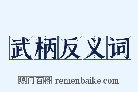武柄反义词是什么意思的图片